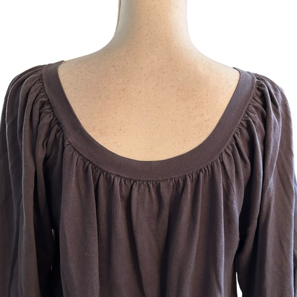 BCBGMAXAZARIA Scoop Neck Bubble Sleeve Silk Knit Tunic Mini Dress SZ Medium - Picture 6 of 9